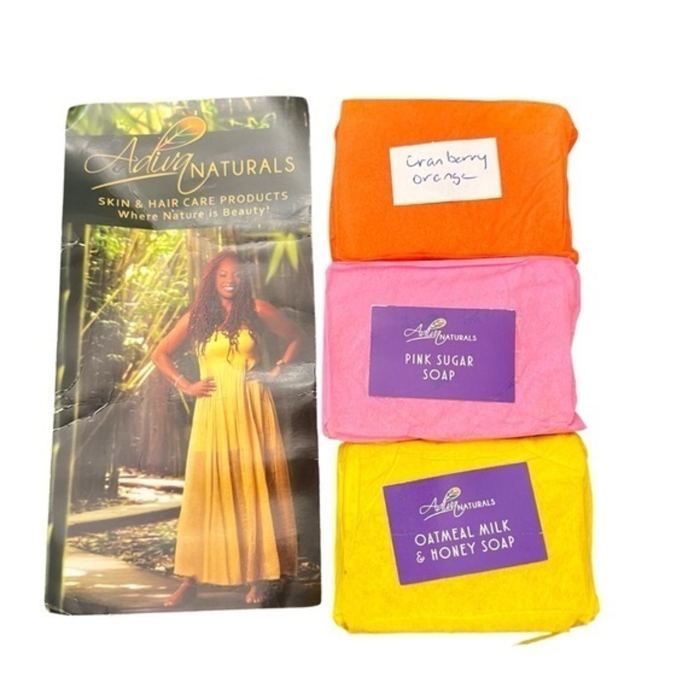 Adiva Naturals Gift Set 3 Pack‎ Scented Soaps Moisturizing Shea Butter 3 Scents